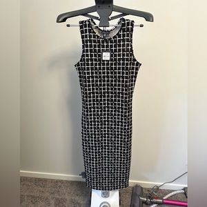 Black and white checkered dress Sz small